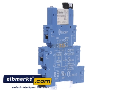 View on the left Finder 38.51.0.012.0060 Switching relay AC 12V DC 12V 6A
