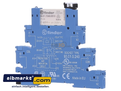 Front view Finder 38.51.0.240.0060 Switching relay AC 230...240V - 
