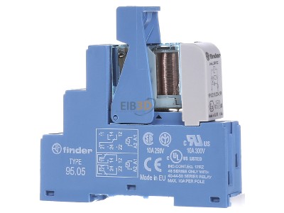 Front view Finder 48.52.9.024.0050 Switching relay DC 24V 8A 
