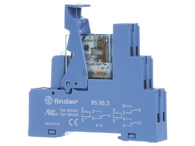 Front view Finder 49.52.7.024.0050 Switching relay DC 24V 8A 
