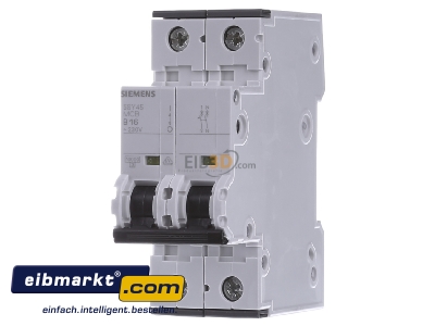 Frontansicht Siemens Indus.Sector 5SY4516-6 LS-Schalter 10KA,1+N-p.,B,16A 