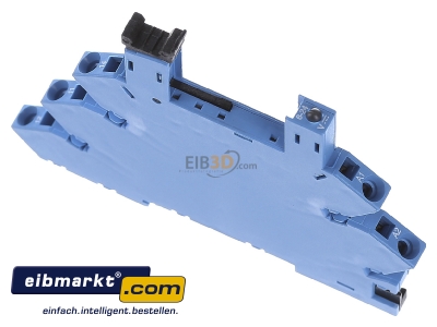 Ansicht oben hinten Finder 93.51.7.024 Fassung m.Zugfederklemme 12VDC blau 