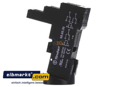 View on the right Finder 95.95.30 Relay socket 8-pin
