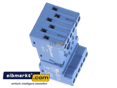 View top left Finder 9003 Relay socket 11-pin
