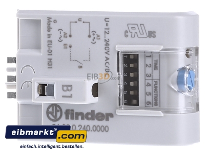Front view Finder 86.00.0.240.0000 Timer relay 0,05...360000s AC 12...240V
