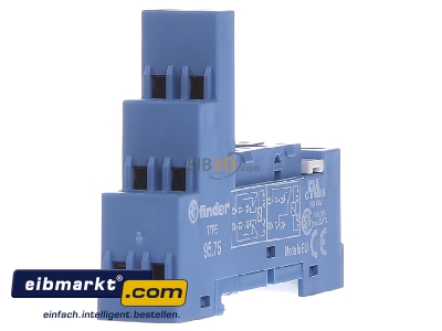 View on the left Finder 9575 Relay socket 8-pin
