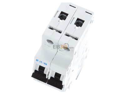 View up front Eaton FAZ-B6/2 Miniature circuit breaker 2-p B6A 
