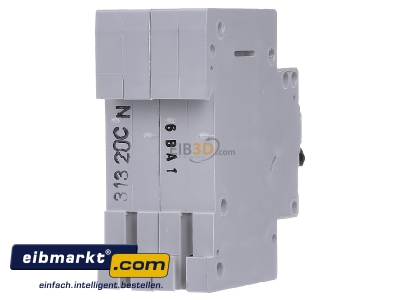 Back view Eaton (Moeller) FAZ-B6/1N Miniature circuit breaker 1-p B6A

