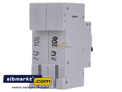 Back view Eaton (Moeller) FAZ-B10/2 Miniature circuit breaker 2-p B10A
