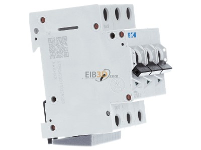View on the left Eaton FAZ-B10/3 Miniature circuit breaker 3-p B10A 
