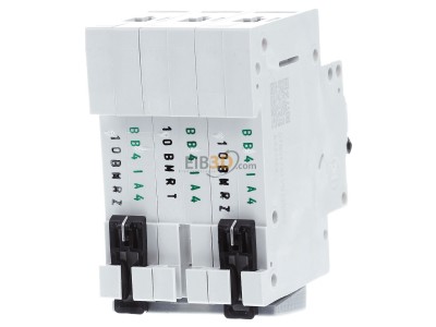 Back view Eaton FAZ-B10/3 Miniature circuit breaker 3-p B10A 
