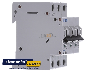 View on the left Eaton (Moeller) FAZ-B16/3 Miniature circuit breaker 3-p B16A
