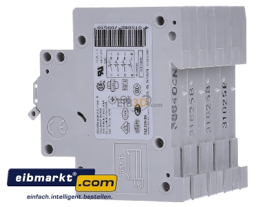 View on the right Eaton (Moeller) FAZ-B25/3N Miniature circuit breaker 3-p B25A
