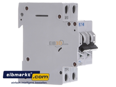 View on the left Eaton (Moeller) 278748 Miniature circuit breaker 2-p C2A

