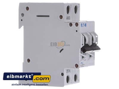 View on the left Eaton (Moeller) 278748 Miniature circuit breaker 2-p C2A
