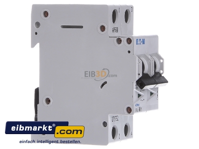 View on the left Eaton (Moeller) 278752 Miniature circuit breaker 2-p C4A
