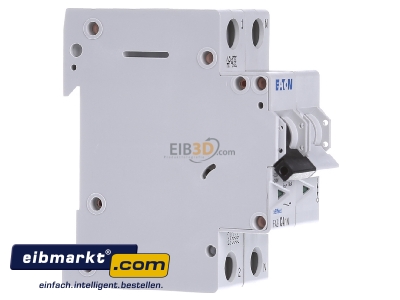 View on the left Eaton (Moeller) FAZ-C4/1N Miniature circuit breaker 2-p C4A
