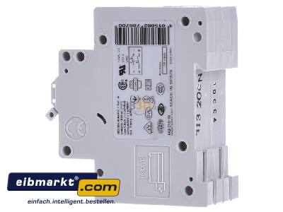 Ansicht rechts Eaton (Moeller) FAZ-C10/1N Leitungsschutzschalter C 10A, 1p+N 