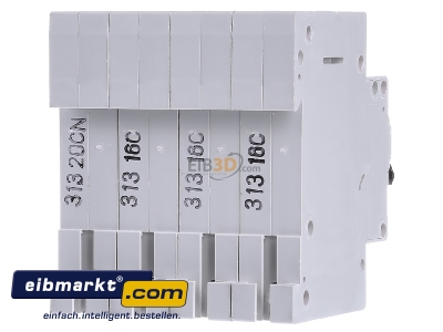 Back view Eaton (Moeller) FAZ-C16/3N Miniature circuit breaker 4-p C16A 
