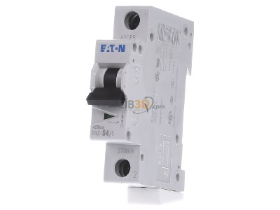 Front view Eaton FAZ-S4/1 Miniature circuit breaker 1-p 

