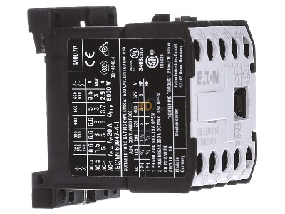 View on the left Eaton DILEEM-01-G(24VDC) Magnet contactor 6,6A 24VDC 
