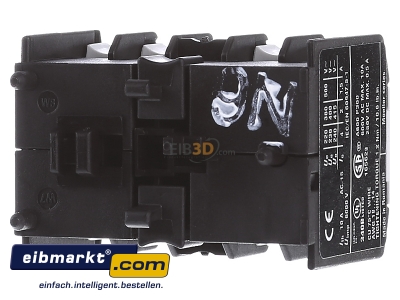 Back view Eaton (Moeller) 02DILE Auxiliary contact block 0 NO/2 NC 
