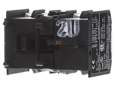 Back view Eaton 11DILE Auxiliary contact block 1 NO/1 NC 
