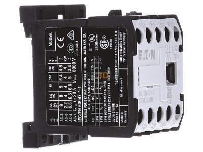 Ansicht links Eaton DILEM-01-G(24VDC) Leistungsschtz AC-3/400V:4kW 3p DC 