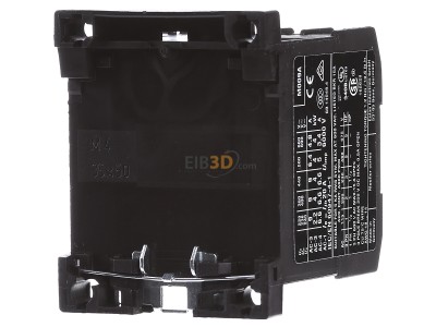 Back view Eaton DILEM-01-G(24VDC) Magnet contactor 8,8A 24VDC 
