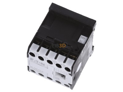 Ansicht oben vorne Eaton DILEM-01-G(24VDC) Leistungsschtz AC-3/400V:4kW 3p DC 