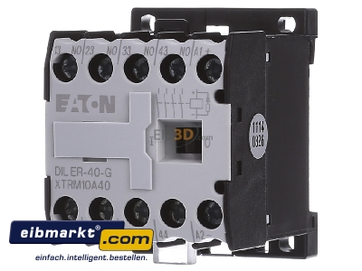 Front view Eaton (Moeller) DILER-40-G(24VDC) Contactor relay 24VDC 0NC/ 4 NO
