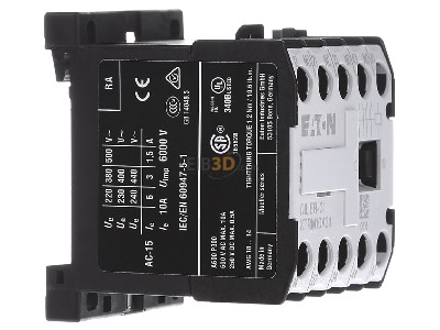 View on the left Eaton DILER-31(24V50/60HZ) Auxiliary relay 24VAC 0VDC 1NC/ 3 NO 
