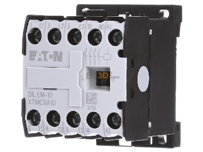 Front view Eaton DILEM-10(230V50HZ) Magnet contactor 8,8A 230VAC 
