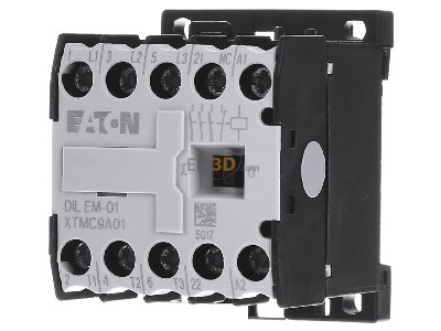 Front view Eaton DILEM-01(230V50HZ) Magnet contactor 8,8A 230VAC 
