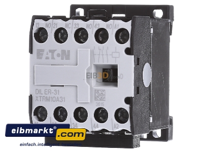 Front view Eaton (Moeller) DILER-31(230V50HZ) Contactor relay 230VAC 1NC/ 3 NO - 
