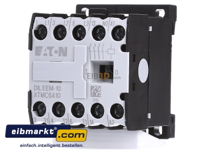 Frontansicht Eaton (Moeller) DILEEM-10(230V50HZ) Leistungsschtz AC-3/400V:3kW 3p 