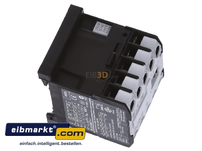 Ansicht oben links Eaton (Moeller) DILEEM-01(230V50Hz) Leistungsschtz AC-3/400V:3kW 3p 