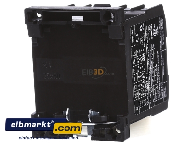 Ansicht hinten Eaton (Moeller) DILEM-01(24V50HZ) Leistungsschtz AC-3/400V:4kW 3p 