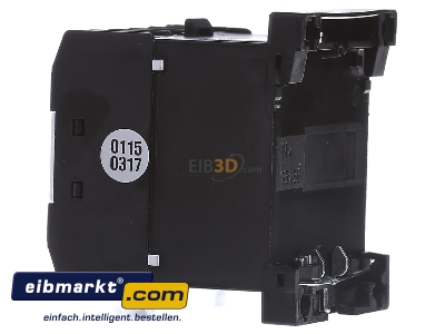View on the right Eaton (Moeller) DILEM-10(24V50HZ) Magnet contactor 8,8A 24VAC
