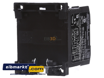 Back view Eaton (Moeller) DILEM-10(24V50HZ) Magnet contactor 8,8A 24VAC
