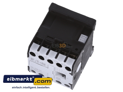 Ansicht oben vorne Eaton (Moeller) DILEM-01(400V50HZ) Leistungsschtz AC-3/400V:4kW 3p 