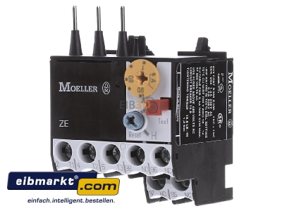 Frontansicht Eaton (Moeller) 014376 Motorschutzrelais 0,6A-1,0A,1S1 ZE-1,0