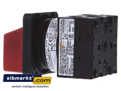 View on the right Eaton (Moeller) T0-2-1/E-RT Safety switch 3-p 6,5kW
