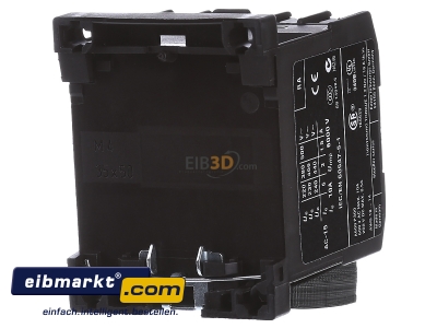 Back view Eaton (Moeller) DILER-31(24V50HZ) Contactor relay 24VAC 0VDC 1NC/ 3 NO - 
