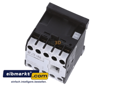 View up front Eaton (Moeller) DILER-31(24V50HZ) Contactor relay 24VAC 0VDC 1NC/ 3 NO - 
