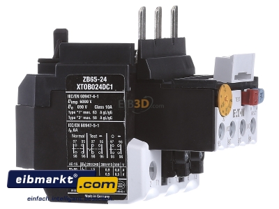 View on the left Eaton (Moeller) ZB65-24 Thermal overload relay 16...24A 
