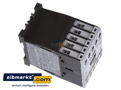 Ansicht oben links Eaton (Moeller) DILM7-10(24V50HZ) Leistungsschtz 1S 3kW/400V,AC 