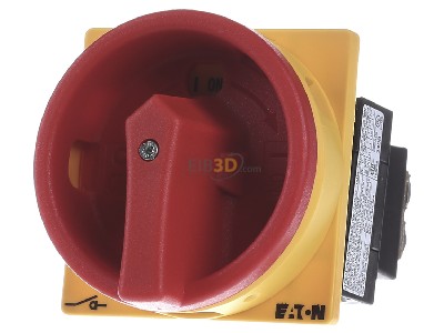 Front view Eaton T0-1-8200/EA/SVB Safety switch 1-p 5,5kW 
