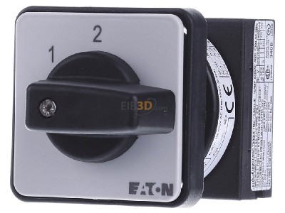 Front view Eaton T0-1-8240/E 3-step control switch 1-p 20A 
