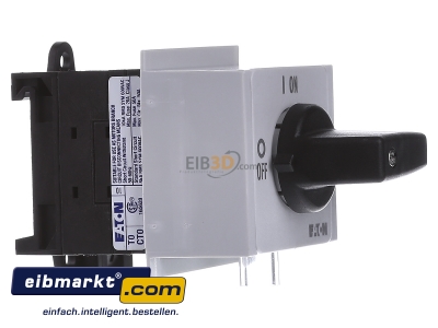 View on the left Eaton (Moeller) T0-2-1/IVS Off-load switch 3-p 20A

